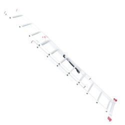 Купить Драбина з алюмінію, 2-х секційна універсальна розкладна, 2*8 сход., 3,69м