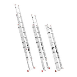 Купити Драбина з алюмінію, 3-х секційна універсальна розкладна, 3*9 сход., 5,93м
