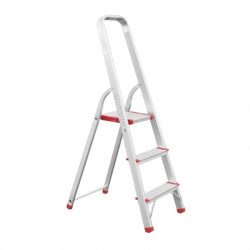 Купити Драбина з алюмінію, 3 сходинки, висота до платформи 630мм