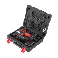 Купити Дриль-шурупокрут акумуляторний Li-Ion 18 В, 25 Nm, 0-400/0-1500 об/хв, 2x2.0 Аг