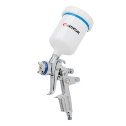 Купити Фарбопульт пневматичний HVLP II професійний, форсунка 1.3мм, верхній пластиковий бачок 600 мл., 2бар