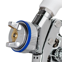 Купити Фарбопульт пневматичний HVLP II професійний, форсунка 1.3мм, верхній пластиковий бачок 600 мл., 2бар