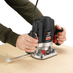 Купити Фрезер ручний електричний 230 В~50 Гц, 1200 Вт, 16000-30000 об/хв, цанга 6/8 мм, кейс