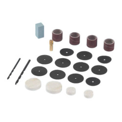 Купити Шліфмашина пряма (гравер) 170 Вт, 8000-35000 об/хв., кейс, аксесурари - 40 од., гнучкий вал