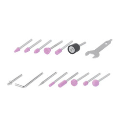 Купити Шліфмашина пряма (гравер) 170 Вт, 8000-35000 об/хв., кейс, аксесурари - 40 од., гнучкий вал