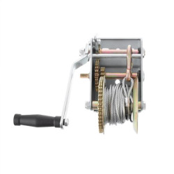 Купити Лебідка важільна барабанна, сталевий трос, тягове зусилля - 900 кг