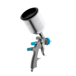 Купити Фарбопульт пневматичний LVLP BLUE професійний, форсунка - 1.4 мм, верхній металевий бачок - 600 мл, 