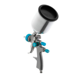 Купити Фарбопульт пневматичний LVLP BLUE професійний, форсунка - 1.4 мм, верхній металевий бачок - 600 мл, 