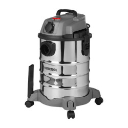 Купить Пилосос будівельний 1.4 кВт, бак 30 л., нержавіюча сталь 410, >17кПа, розетка, HEPA фільтр