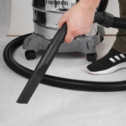 Купить Пилосос будівельний 1.4 кВт, бак 30 л., нержавіюча сталь 410, >17кПа, розетка, HEPA фільтр