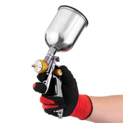 Купить Фарбопульт пневматичний LVLP BRONZE професійний, форсунка - 1.8 мм, верхній металевий бачок - 600 мл