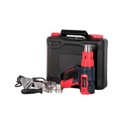 Купить Фен технічний 2000Вт, 50-600 °C, 250-500 л/хв, 3 режими, регулювання температури, 4 насадки, скребок