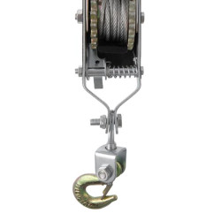 Купити Лебідка важільна тягове зусилля 4т, трос 2.50м * 4.5мм, робоча довжина троса 1.20м
