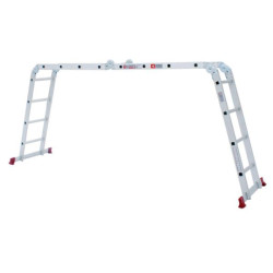 Купити Драбина алюмінієва мультифункціональна трансформер, сходини 4*4, 4.7 м