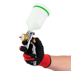 Купить Фарбопульт пневматичний LVLP BRONZE професійний, форсунка 1.8мм, верхній пластиковий бачок 600мл., 1