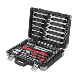 Купити Набір інструментів професійний  1/4 "& 1/2" 61од, Cr-V.