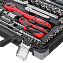 Купити Набір інструментів професійний  1/4 "& 1/2" 61од, Cr-V.