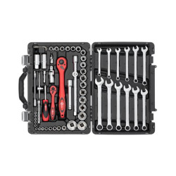 Купити Набір інструментів професійний  1/4 "& 1/2" 61од, Cr-V.