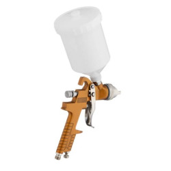 Купить Фарбопульт пневматичний HVLP, форсунка 1.5мм, верхній пластиковий бачок 600мл., 3бар