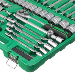 Купити Набір інструментів  1/2" & 1/4", 77од.(гол.4-32мм, кл.комб,7-19мм,кл.шарн.8-15мм)