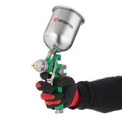 Купить Набір з 3-х фарбопультів HVLP, 0,8мм, 1,3мм, 1,7мм, регулятор тиску, два пластикових та один металев