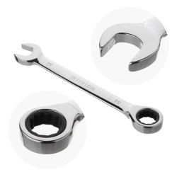 Купити Набір ключів комбінованих з храповим механізмом 12 од.: 8-19 мм (8-9-10-11-12-13-14-15-16-17-18-19),