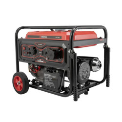 Купити Генератор бензиновий/газовий 5/5.5 кВт, 220 В, 25 л, електро+ручний, мідна обмотка, STORM