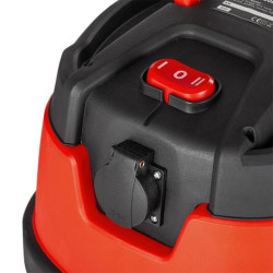 Купить Пилосос будівельний 1.4 кВт 2 Stage, бак 30 л., нержавіюча сталь 201, >20кПа, розетка, HEPA фільтр, 