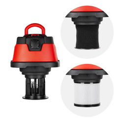 Купить Пилосос будівельний 1.4 кВт 2 Stage, бак 30 л., нержавіюча сталь 201, >20кПа, розетка, HEPA фільтр, 