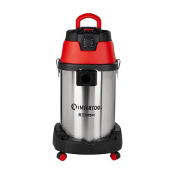 Купить Пилосос будівельний 1.4 кВт 2 Stage, бак 30 л., нержавіюча сталь 201, >20кПа, розетка, HEPA фільтр, 