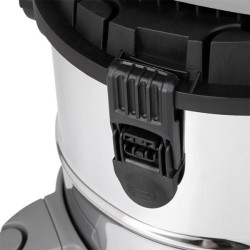 Купить Пилосос будівельний 1.4 кВт, бак 20 л., нержавіюча сталь 410, >17кПа, розетка, HEPA фільтр