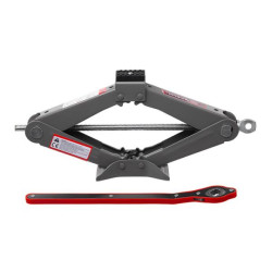 Купити Домкрат механічний ромбоподібний 1,5т. з тріскачкою, гумовий упор., 90-370 мм