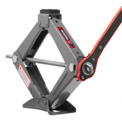 Купити Домкрат механічний ромбоподібний 1,5т. з тріскачкою, гумовий упор., 90-370 мм