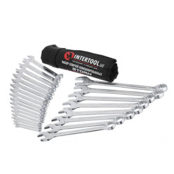 Купити Набір ключів комбінованих, 25 шт., 6-32 мм, Cr-V, чохол, DIN3113, STORM