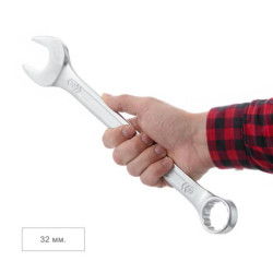 Купити Набір ключів комбінованих, 25 шт., 6-32 мм, Cr-V, чохол, DIN3113, STORM