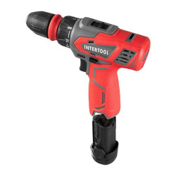 Купити Дриль-шурупокрут акумуляторний 12 В, 30 Nm, 0-350/0-1300 об/хв, 0.8-10 мм, 1.5 Аг, знімний патрон