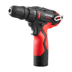 Купити Дриль-шурупокрут акумуляторний, 12 В, 30 Nm, 0-350/0-1300 об/хв, патрон 0,8-10 мм, 2,0 Аг, знімний п