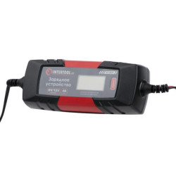 Купить Зарядний пристрій 6/12 В, 4 А, 1,2-120 Аг, зимовий режим зарядки, дисплей, з мікропроцесором
