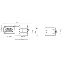 Купити Лебідка електрична для ATV Dragon Winch DWM 2000 ST YP