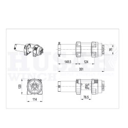 Купити Лебідка для квадроцикла Husar BST S 3500 LBS 1587 кг 12 В