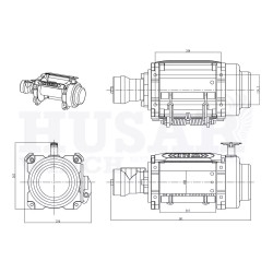 Купити Лебідка гідравлічна Husar BST 18000 lbs