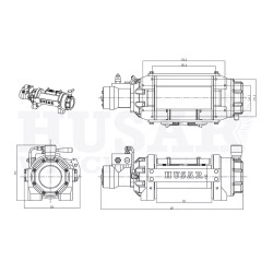 Купити Лебідка гідравлічна Husar BST Hydraulic S 12000 lbs