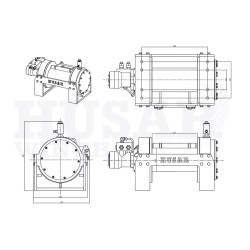 Купити Лебідка гідравлічна Husar BST HS 080LB 8000 кг
