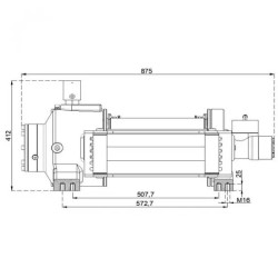 Купити Лебідка гідравлічна Hammer Winch HMW 12.0 PHT 12 т сталевий корпус