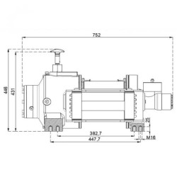 Купити Лебідка гідравлічна Hammer Winch HMW 12.0 PHT - K 12 т сталевий корпус