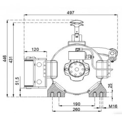 Купити Лебідка гідравлічна Hammer Winch HMW 12.0 PHT - K 12 т сталевий корпус