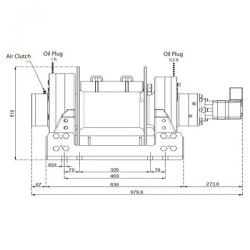Купити Лебідка гідравлічна Hammer Winch HMW 20.0 PHT - EN 20 т сталевий корпус