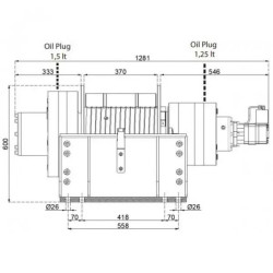 Купити Лебідка гідравлічна Hammer Winch HMW 25.0 PHT - EN 25 т сталевий корпус