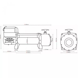 Купити Лебідка електрична на евакуатор Dragon Winch DWT 16800 HD