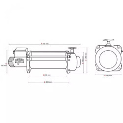 Купити Лебідка електрична на евакуатор Dragon Winch DWT 15000 HDL